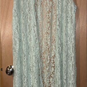 LuLaRoe Mint Lace Cardigan